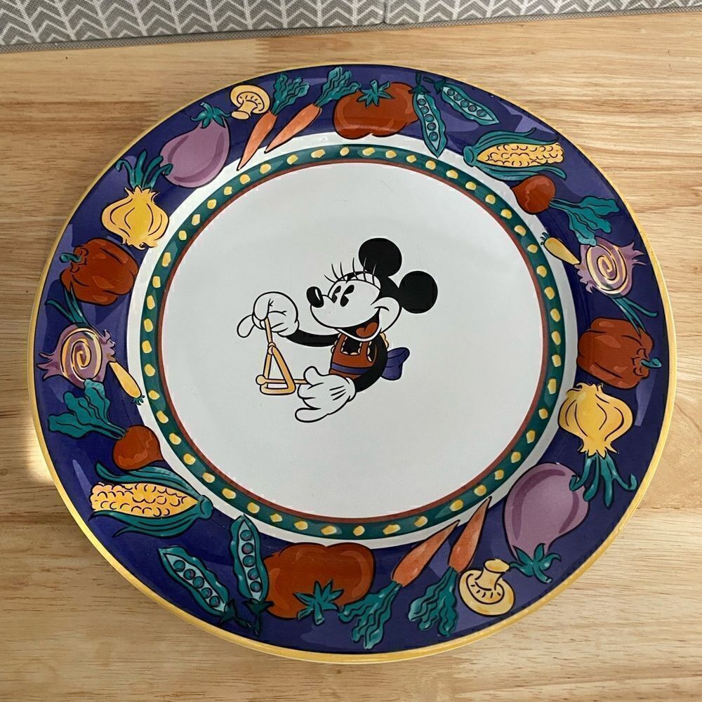 Disney Minnie Mouse Dinner Bell Ceramic Decorative Plate 11”
